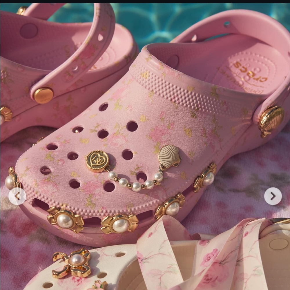 LoveShackfancy x Crocs Ballerina Pink Classic Platform Clog size 4 - Picture 7 of 11